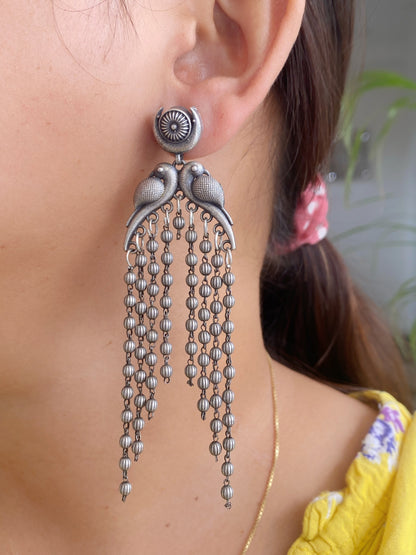 SILVERLOOKALIKE EARRINGS