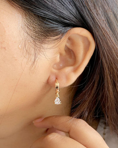 TEAR DROP MINI HOOPS