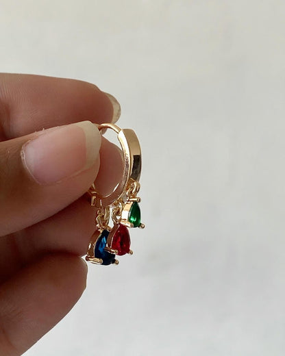 TEAR DROP MINI HOOPS