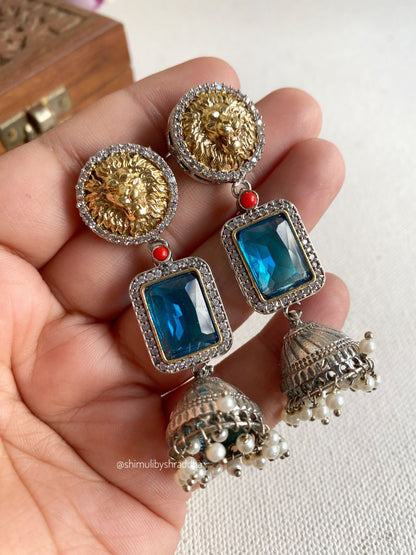 SUKRITI DUAL TONE STUD JHUMKA