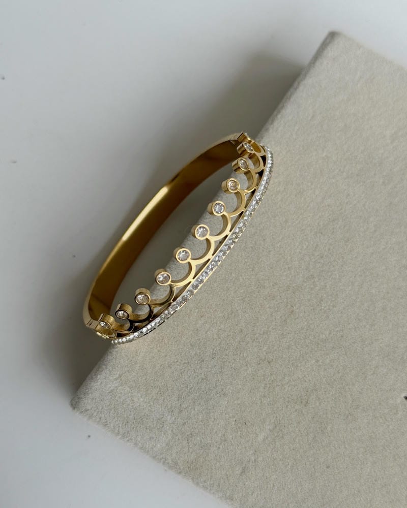 CROWN GOLD BRACELET