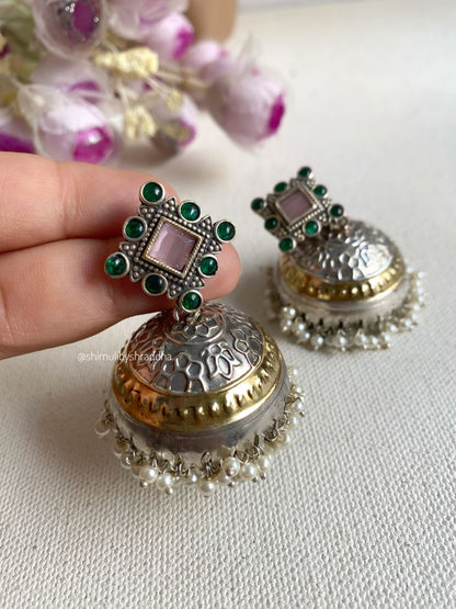 DHARINI DUAL TONE JHUMKA