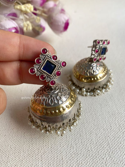 DHARINI DUAL TONE JHUMKA