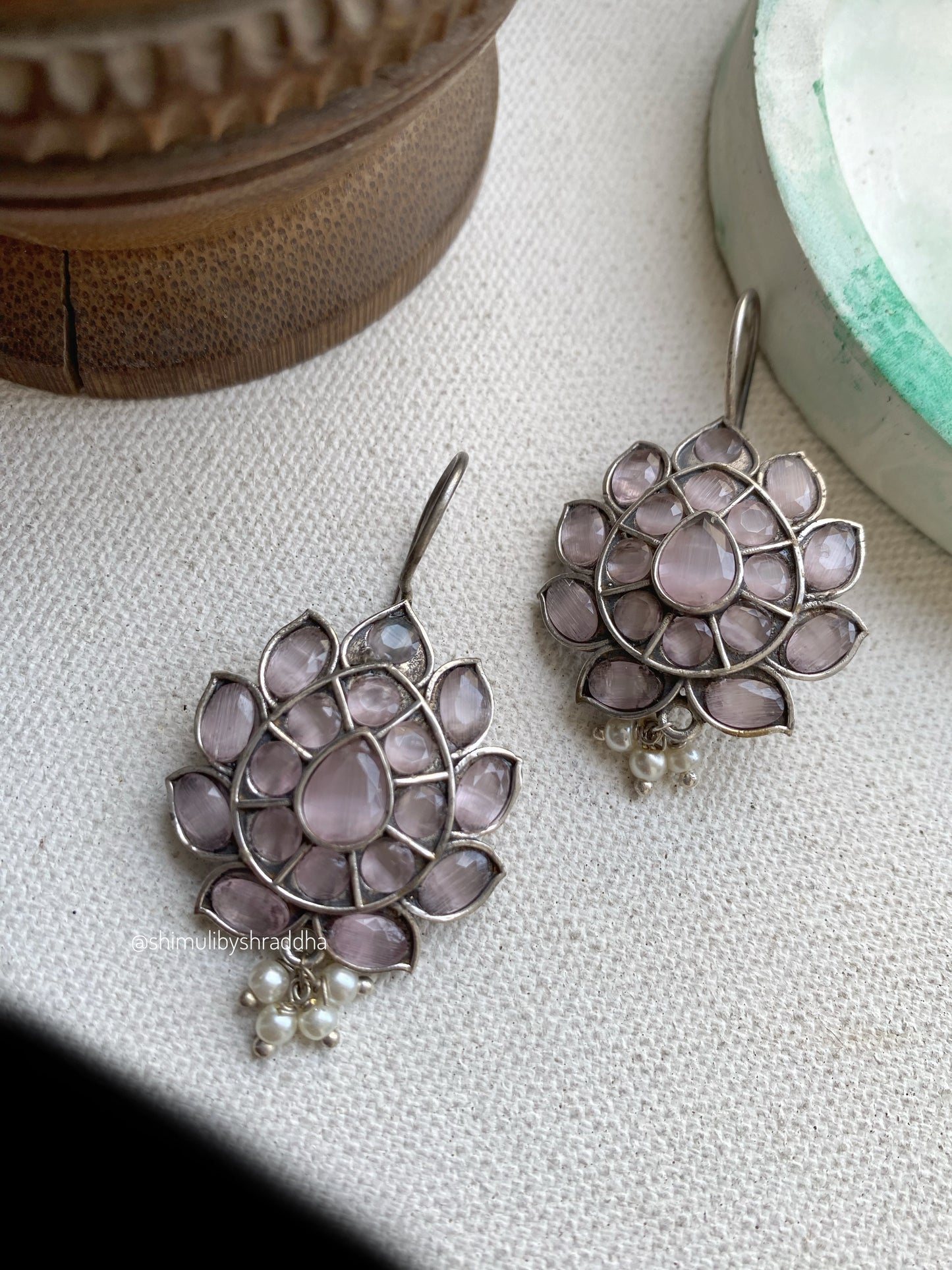 LOTUS HOOK EARRINGS