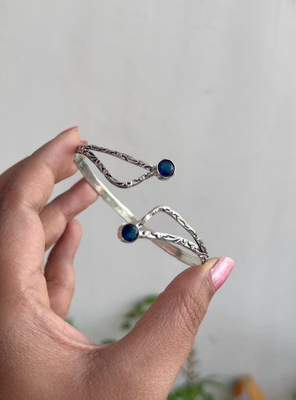 GERMAN SILVER STONE BRACELET