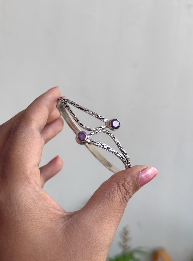 GERMAN SILVER STONE BRACELET