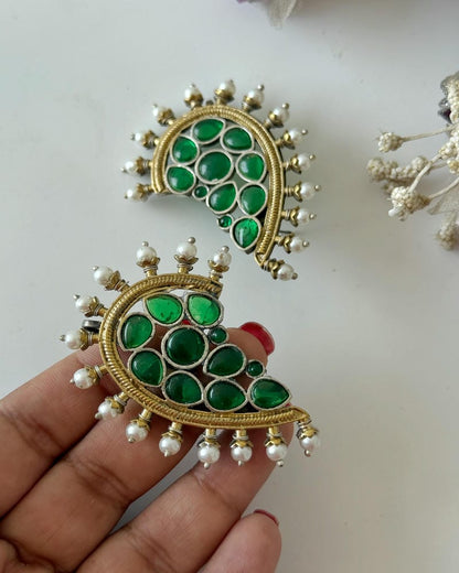 VAMIKA DUAL TONE CUFF EARRINGS