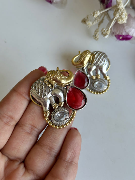 GAMINI DUAL TONE EARRINGS