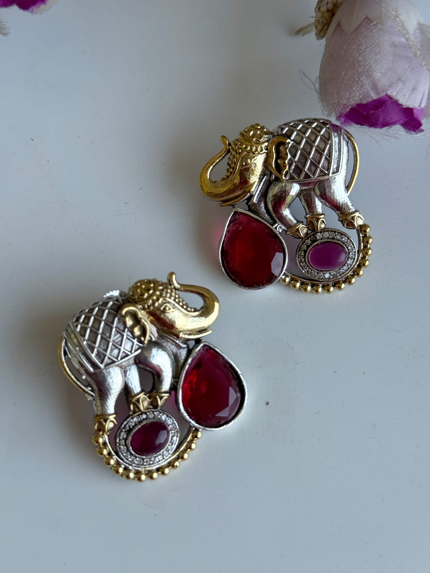 GAMINI DUAL TONE EARRINGS