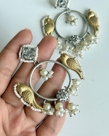 PANKHURI DUAL TONE CHANDBALI