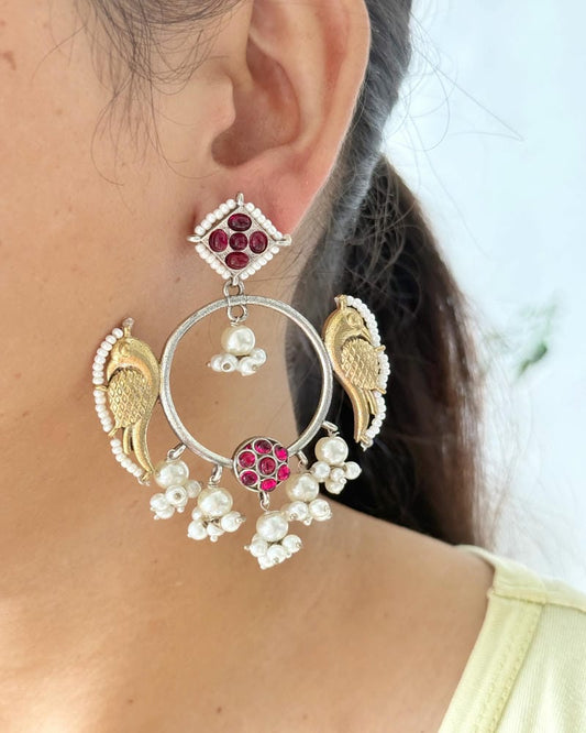 PANKHURI DUAL TONE CHANDBALI